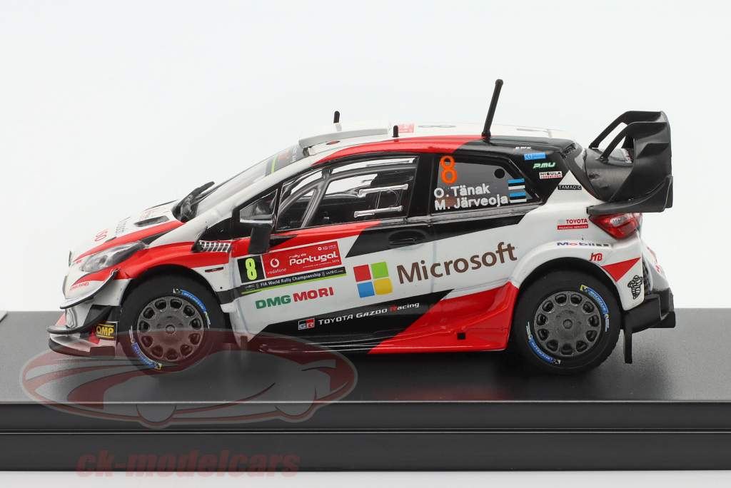 Toyota Yaris WRC #8 vinder Rallye Portugal 2019 Tänak, Järveoja 1:43 Ixo