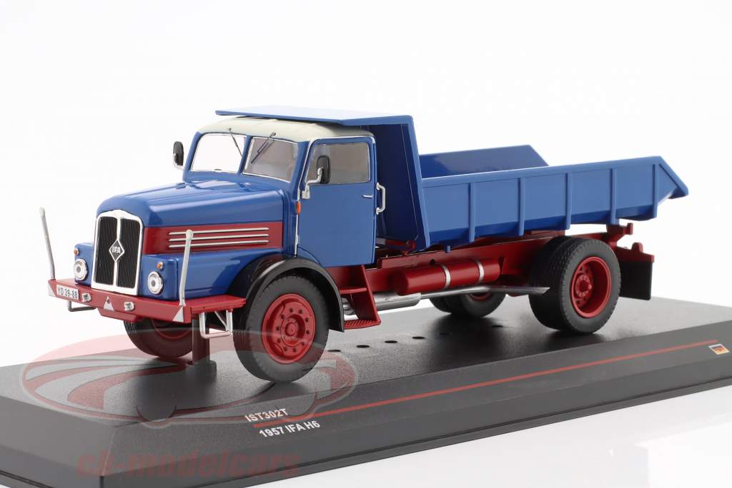 IFA H6 Kipper 年 1957 ブルー / 赤 1:43 Ixo