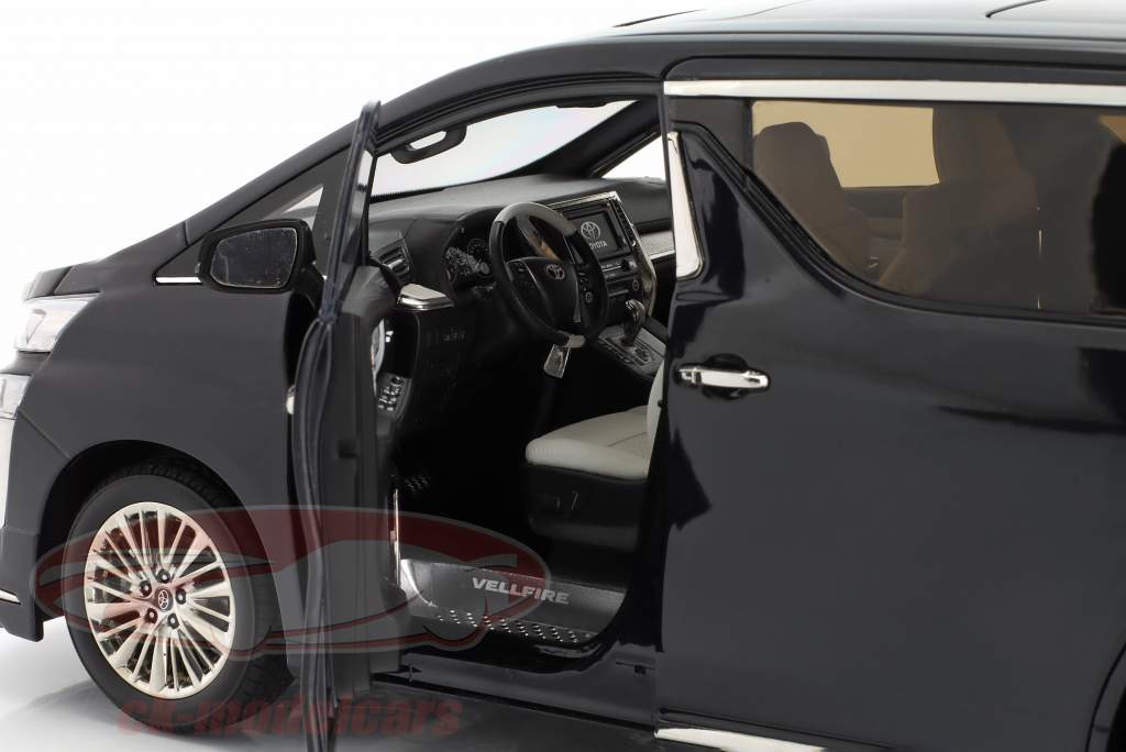Toyota Vellfire varevogn LHD sort 1:18 KengFai