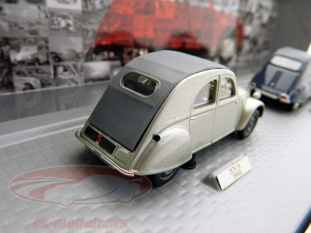Norev 1:43 60 Jahre Ente 3-Car Set mit Citroen 2CV A, 2CV