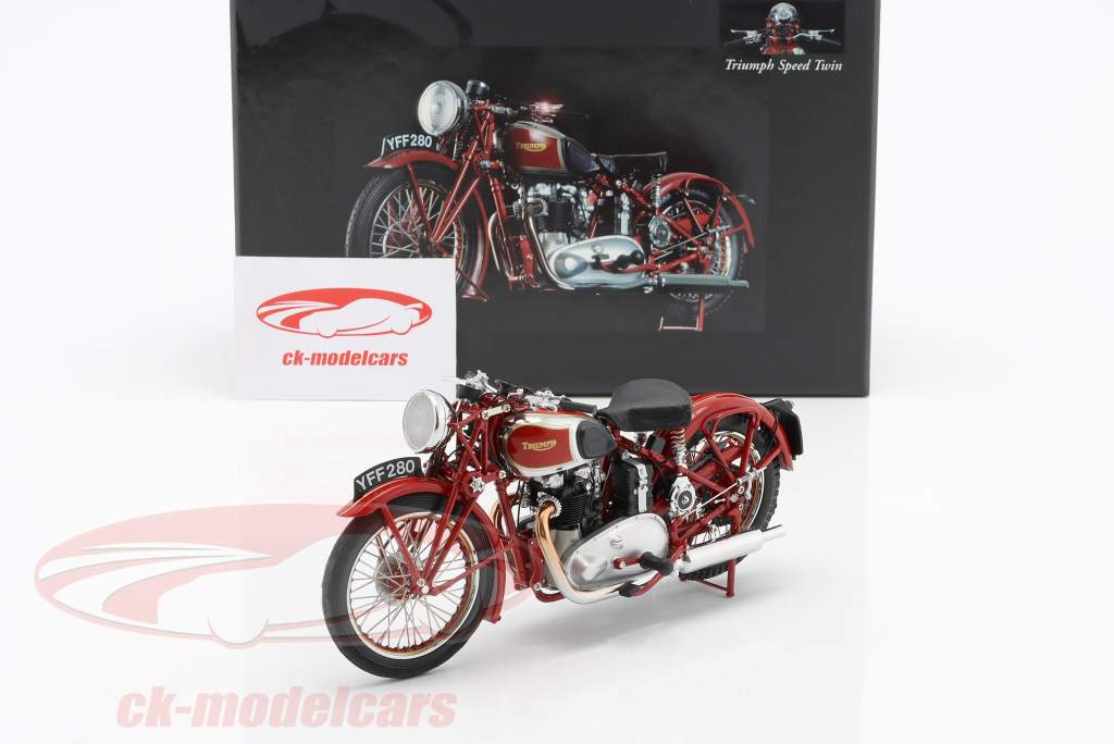 Triumph Speed Twin Baujahr 1939 rot 1:12 Minichamps