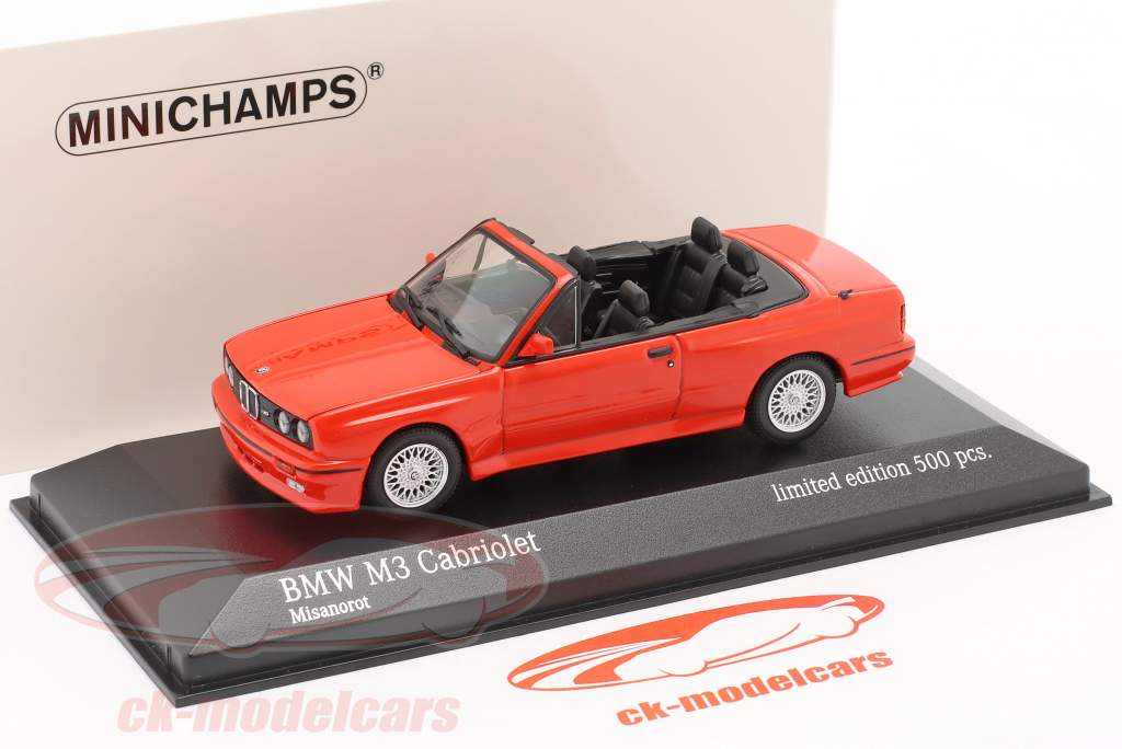 Minichamps 1:43 BMW M3 (E30) Convertible year 1988 Misano