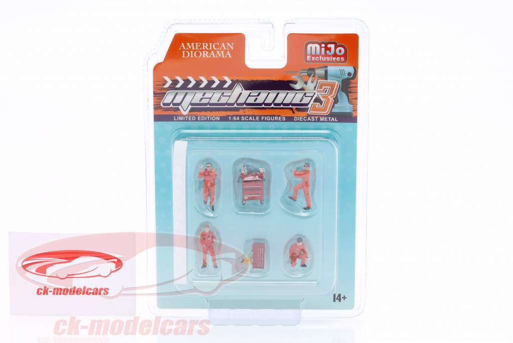 mekaniker #3 figursæt 1:64 American Diorama