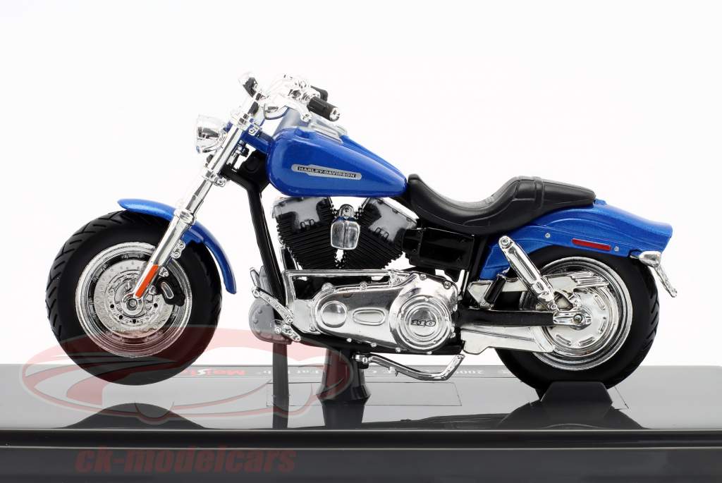 Harley-Davidson FXDFSE CVO Fat Bob Baujahr 2009 blau / schwarz 1:18 Maisto