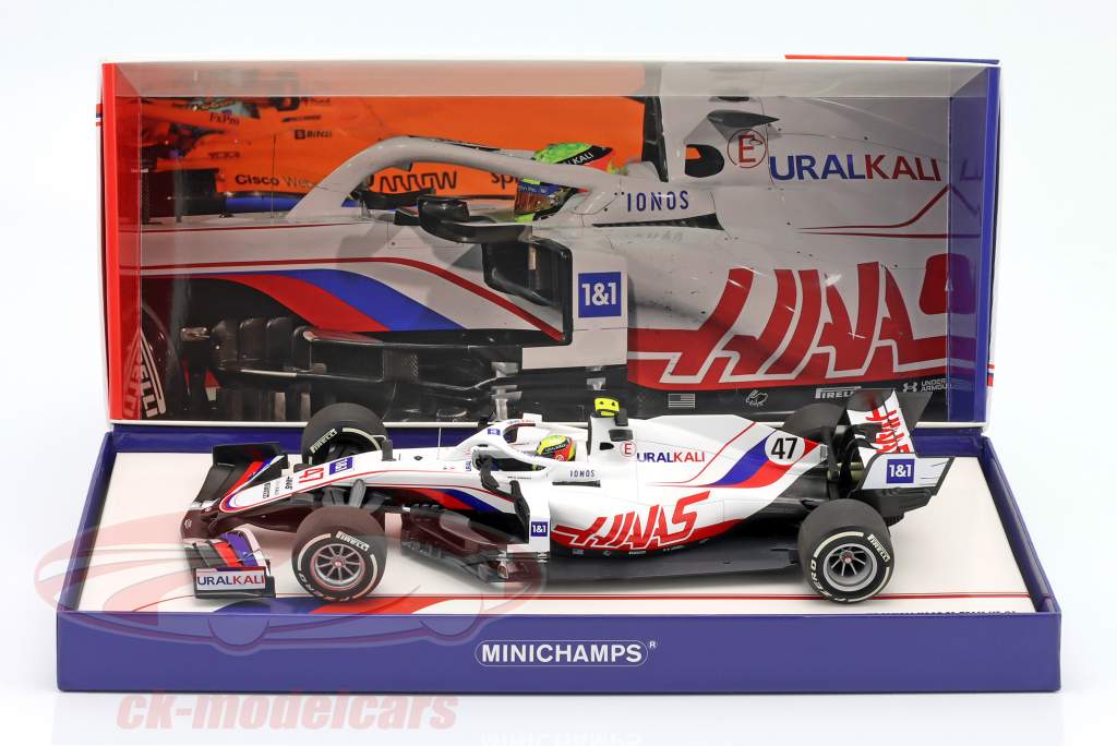 Mick Schumacher Haas VF-21 #47 Bahrain GP formula 1 2021 1:18 Minichamps