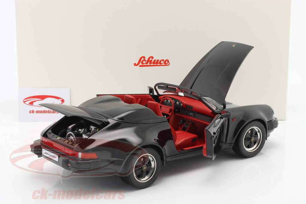 Porsche 911 Speedster Baujahr 1989 schwarz 1:12 Schuco