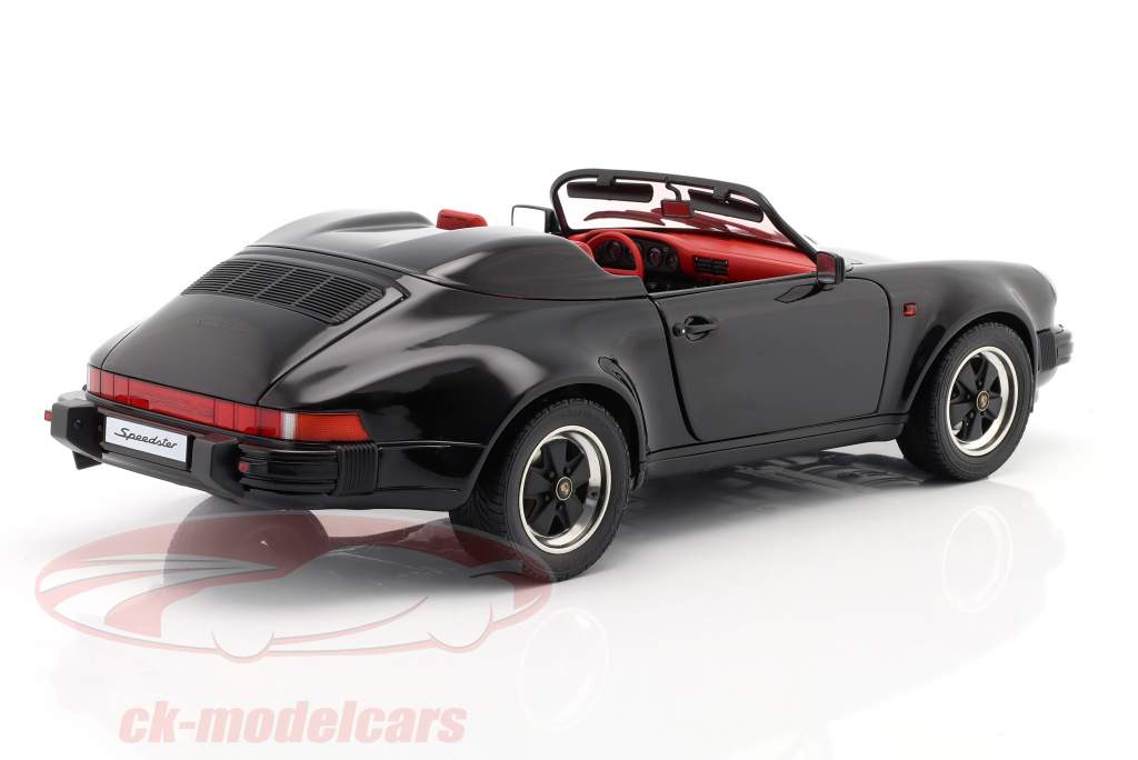 Porsche 911 Speedster Año de construcción 1989 negro 1:12 Schuco