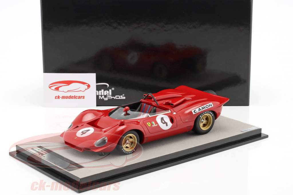 Ferrari 350 P4 #4 Tasman Surfers Paradise 1968 C. Amon 1:18 Tecnomodel