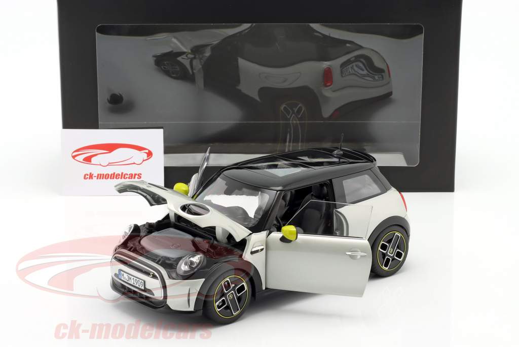 Mini Cooper SE Branco / prata 1:18 Norev