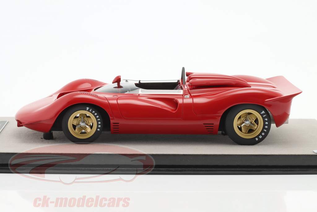 Ferrari 350 P4 Can Am Trykke version 1967 rød 1:18 Tecnomodel