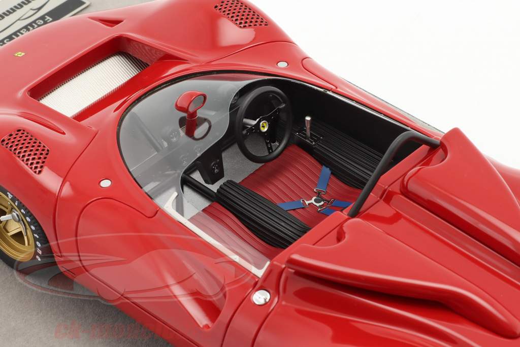 Ferrari 350 P4 Can Am Trykke version 1967 rød 1:18 Tecnomodel