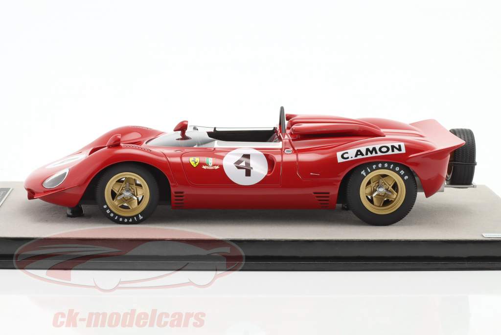 Ferrari 350 P4 #4 Tasman Surfers Paradise 1968 C. Amon 1:18 Tecnomodel