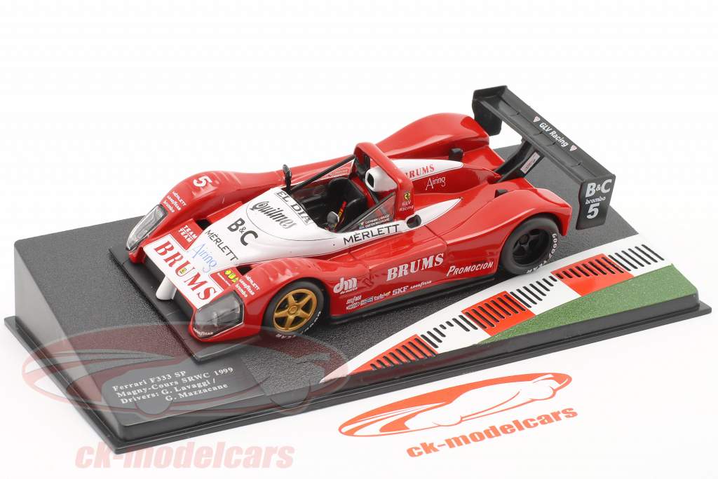 Ferrari F333 SP #5 vinder Magny-Cours SRWC 1999 Lavaggi, Mazzacane 1:43 Altaya