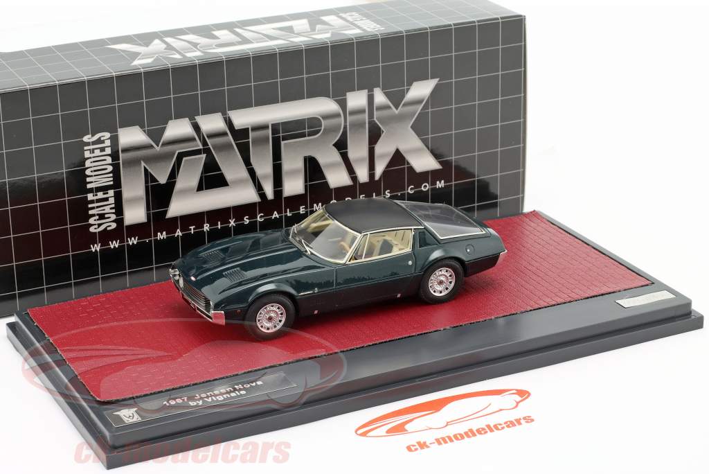 Jensen Nova by Vignale Год постройки 1967 темно-зеленый металлический 1:43 Matrix
