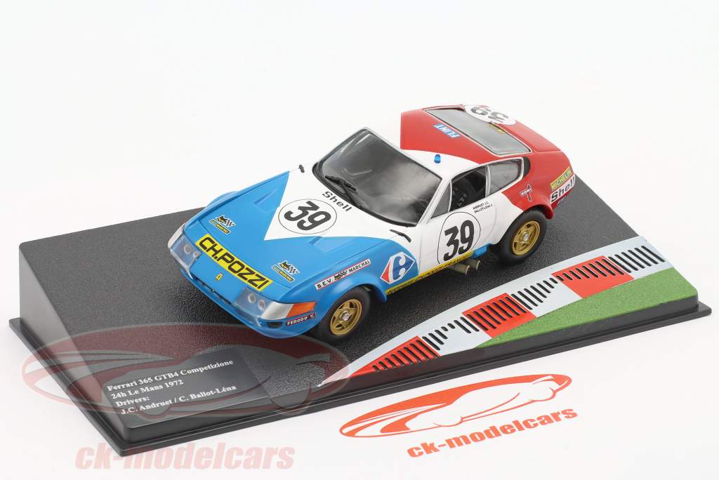 Ferrari 365 GTB/4 #39 Winner GT class 24h LeMans 1972 1:43 Altaya