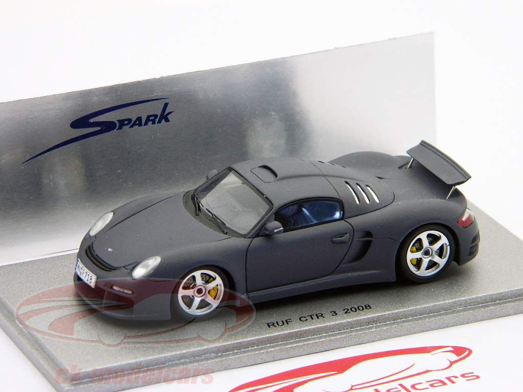 Porsche RUF CTR 3 Yr. 2008 матовый серый / серый матовый 1:43 Спарк