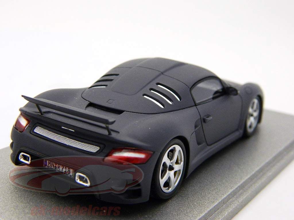 保时捷RUF CTR 3年。2008年亚光灰色/哑光灰色1:43星火