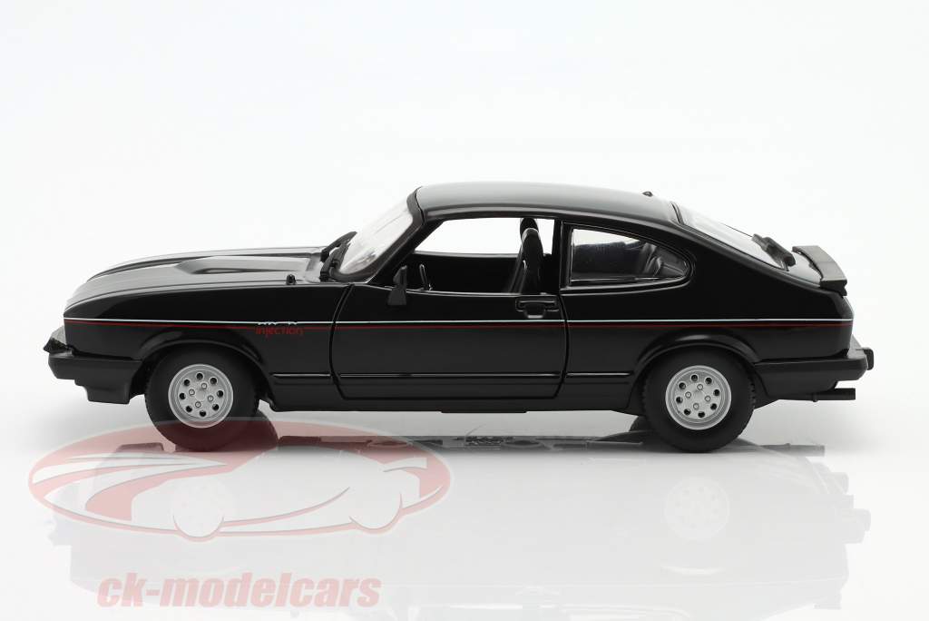 Ford Capri 2.8i Année de construction 1982 noir 1:24 Bburago