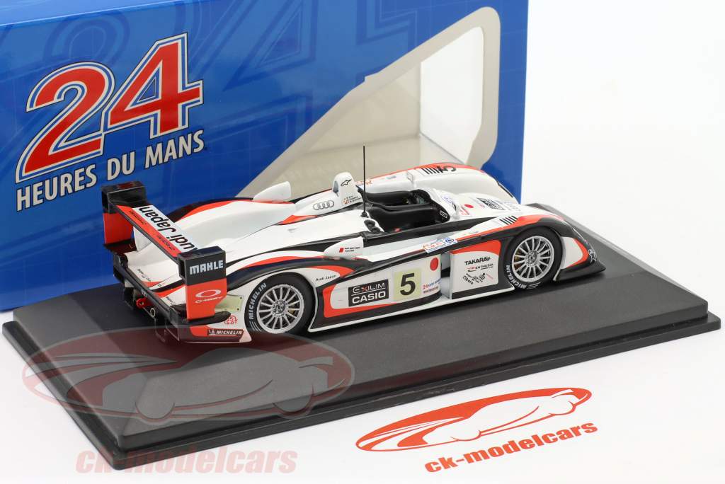 Audi R8 #5 vinder 24h LeMans 2004 Kristensen, Ara, Capello 1:43 Ixo