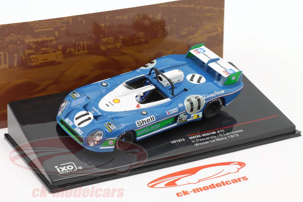 Matra MS670B #11 vincitore 24h LeMans 1973 Pescarolo, Larrousse 1:43 Ixo