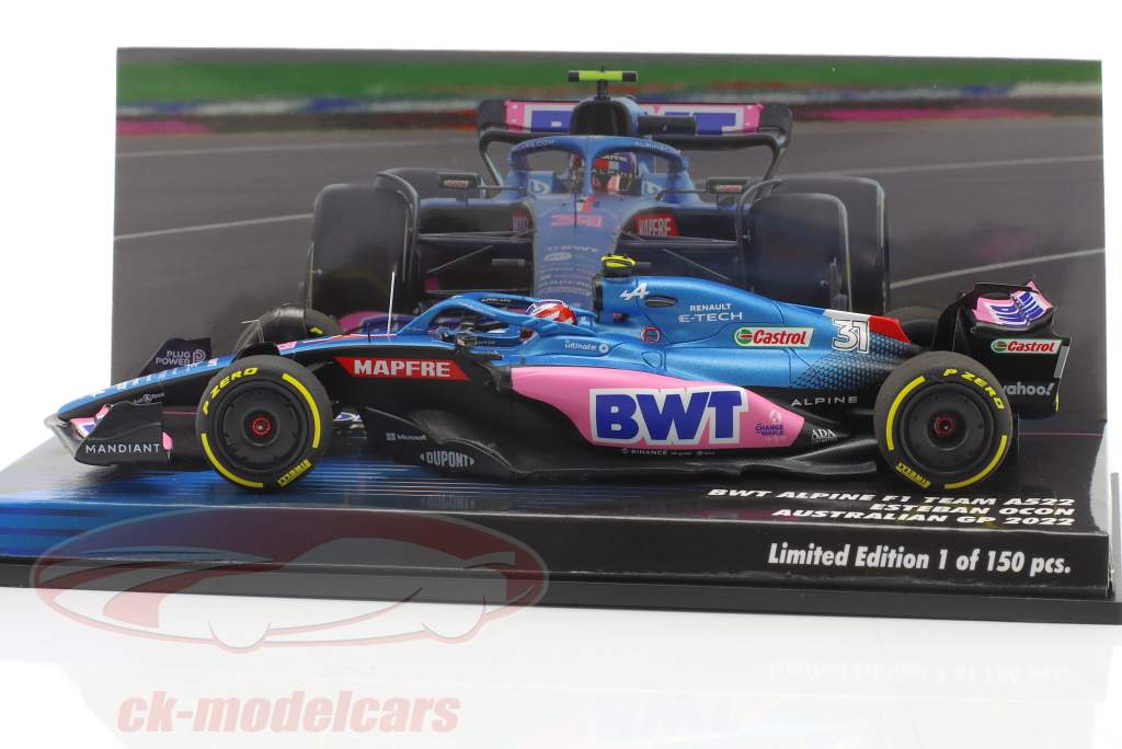 Esteban Ocon Alpine A522 #31 Australien GP Formel 1 2022 1:43 Minichamps