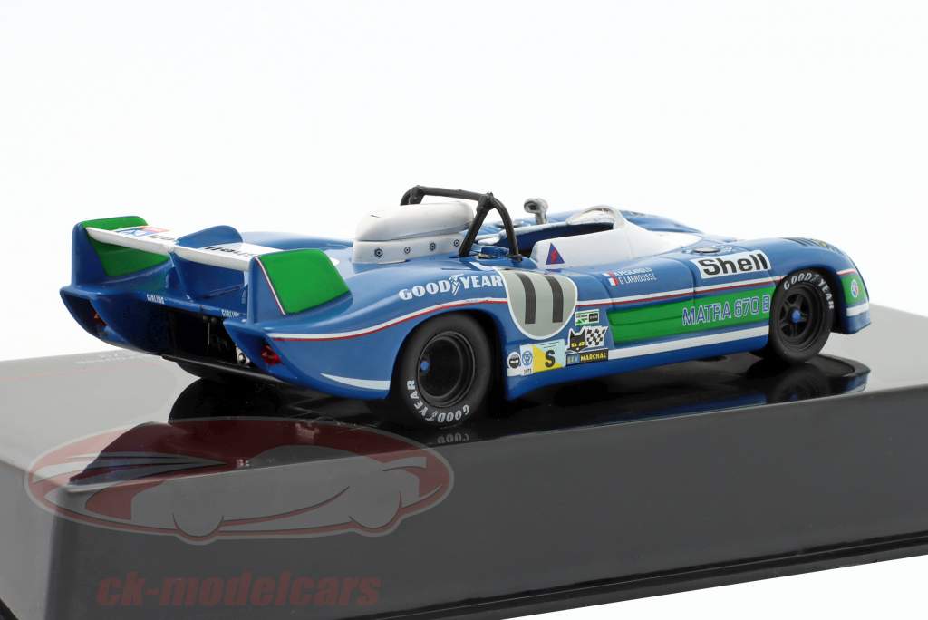 Matra MS670B #11 vincitore 24h LeMans 1973 Pescarolo, Larrousse 1:43 Ixo