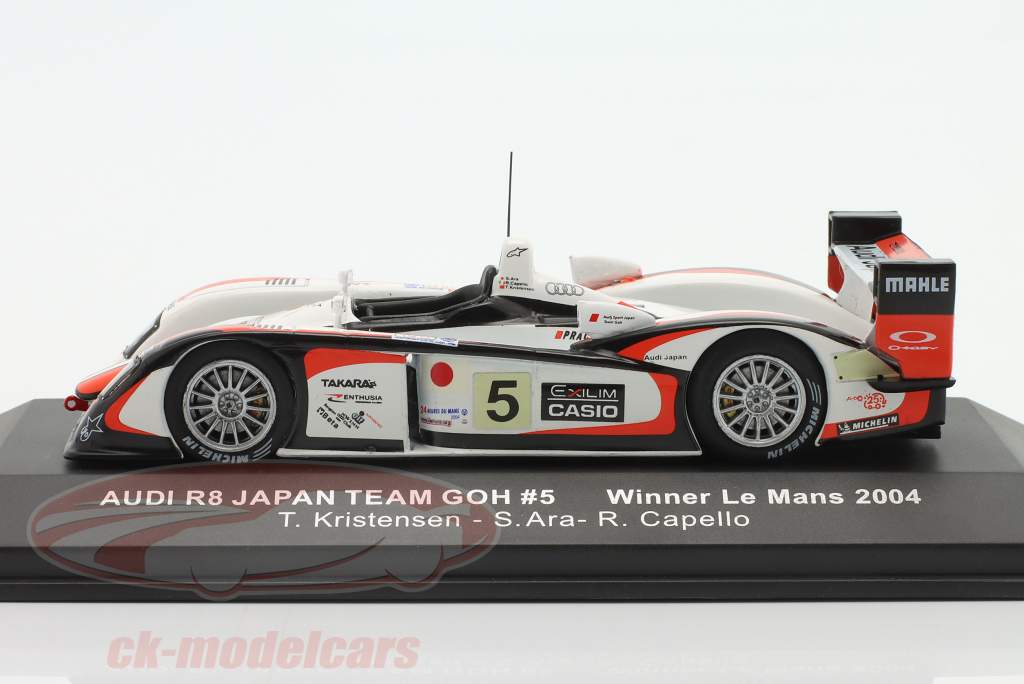 Audi R8 #5 Winner 24h LeMans 2004 Kristensen, Ara, Capello 1:43 Ixo
