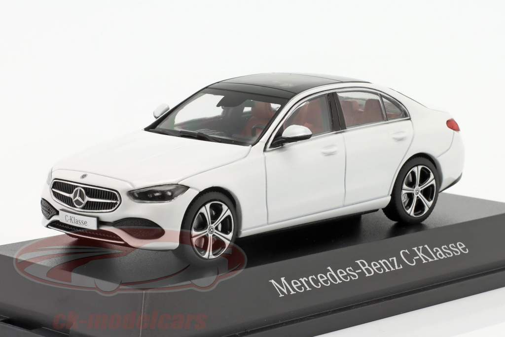 Mercedes-Benz clase C (W206) Año de construcción 2021 blanco opalita brillante 1:43 Herpa