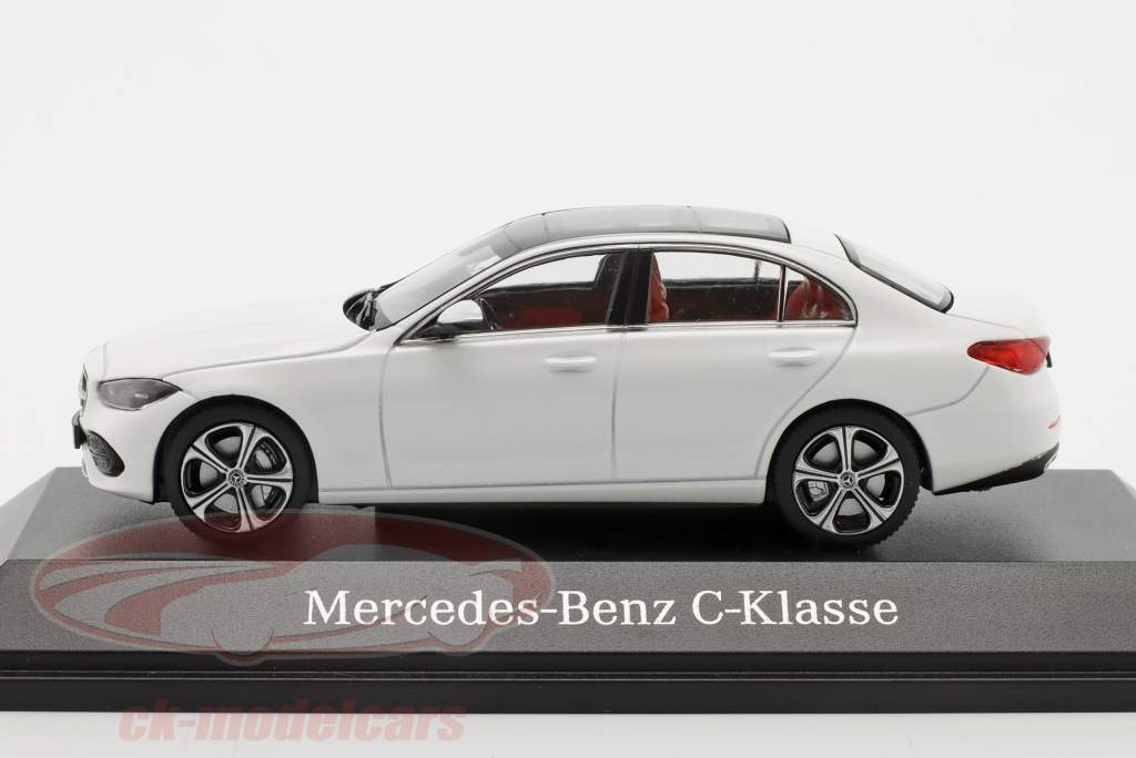 Mercedes-Benz clase C (W206) Año de construcción 2021 blanco opalita brillante 1:43 Herpa