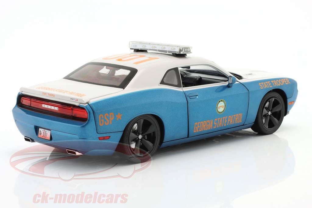 Dodge Challenger SRT8 Georgia State Patrol 2010 blå / hvid 1:18 GMP