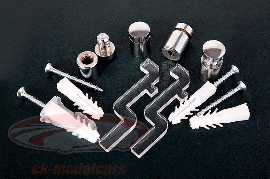 Alta qualità acrilico vetrina multicaso per 2 modellini di automobili nel scala 1:18 Atlantic