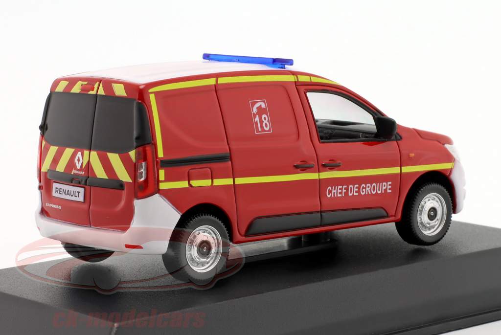 Renault Express pompiers Chef de Groupe Année de construction 2021 rouge / jaune 1:43 Norev