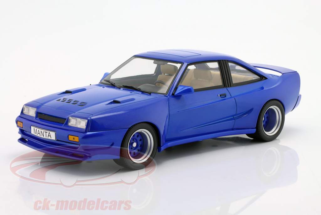 Opel Manta B Mattig bleu métallique 1:18 ModelCar Group