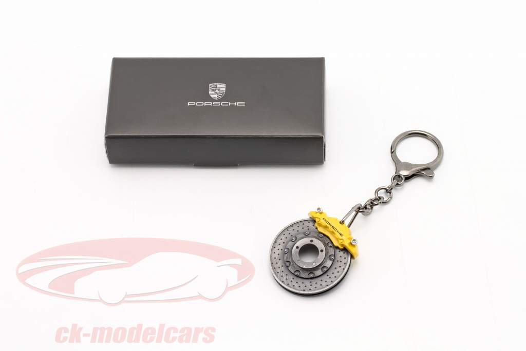 Porsche porte-clés disque de frein jaune