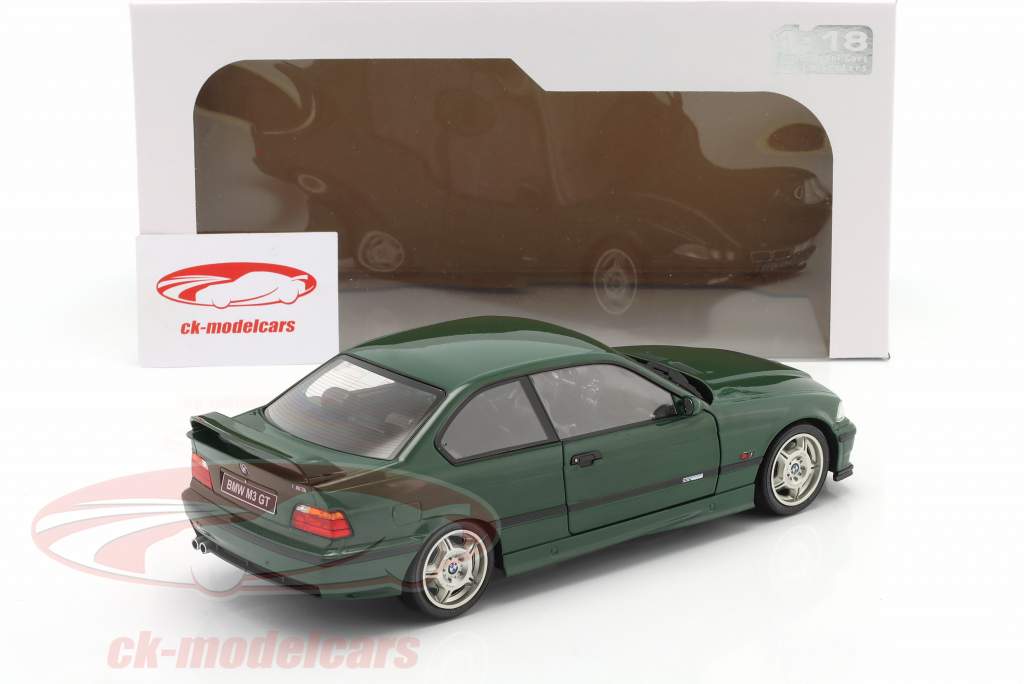 BMW M3 (E36) Coupe GT Byggeår 1995 mørkegrøn 1:18 Solido