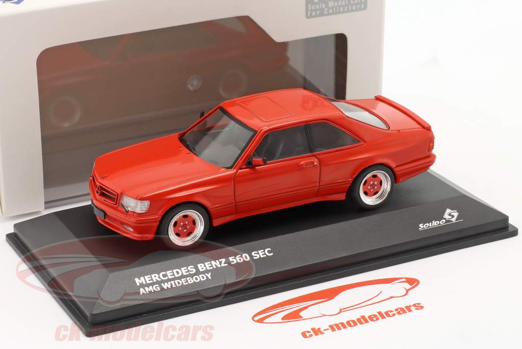 Solido 1:43 Mercedes-Benz 560 SEC AMG Widebody 赤 S4310902