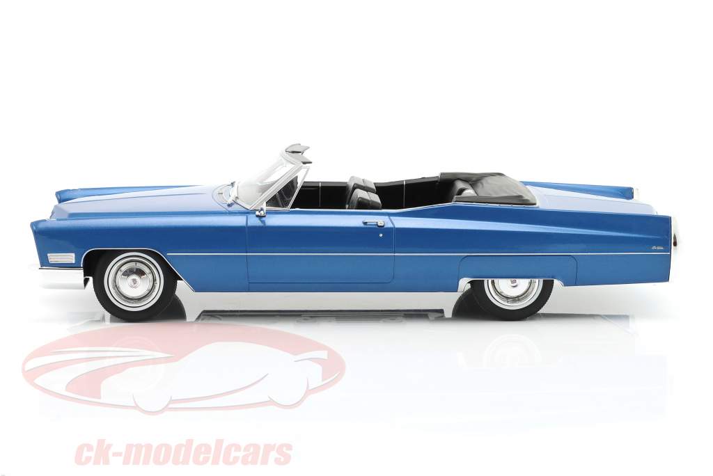 Cadillac DeVille Byggeår 1967 blå metallisk 1:18 KK-Scale