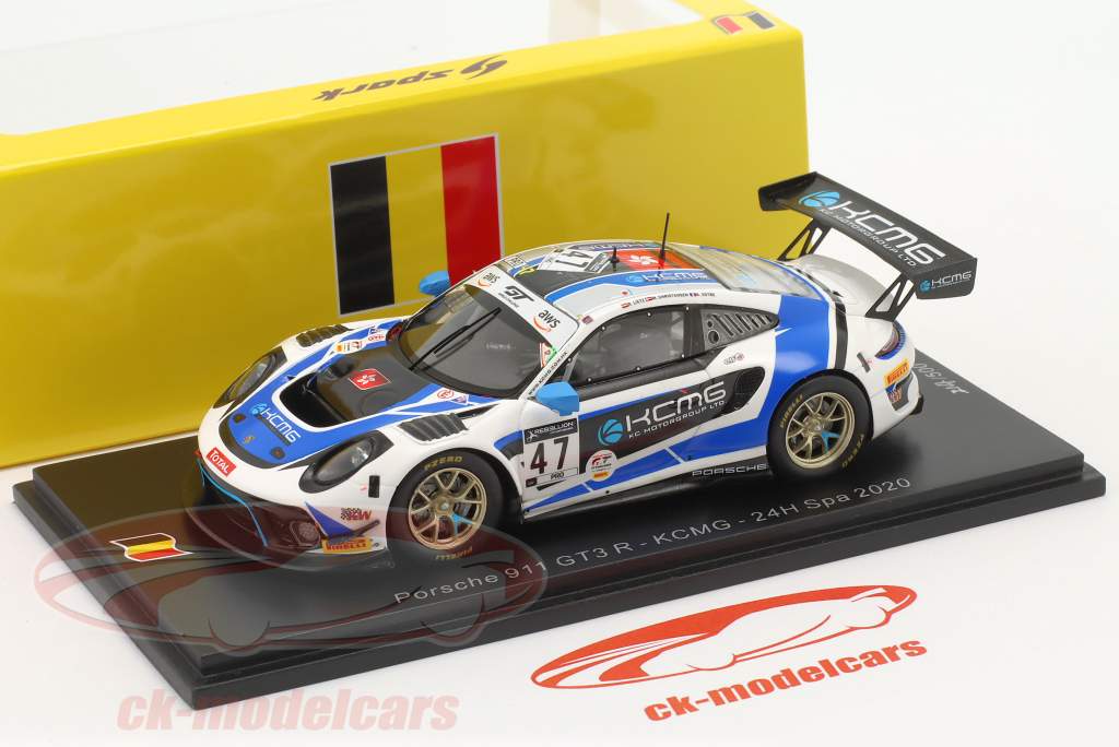 Porsche 911 GT3 R #47 24h Spa 2020 Christensen, Estre, Lietz 1:43 Spark