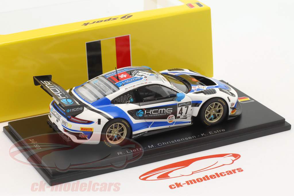 Porsche 911 GT3 R #47 24h Spa 2020 Christensen, Estre, Lietz 1:43 Spark