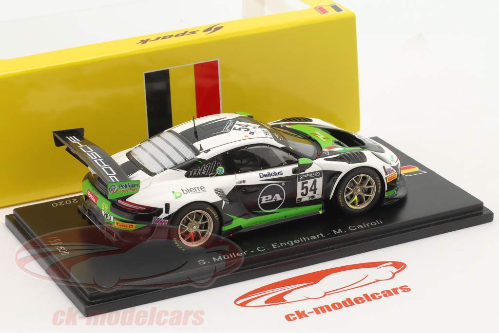 Porsche 911 GT3 R #54 3 24h Spa 2020 Cairoli, Engelhart, Müller 1:43 Spark