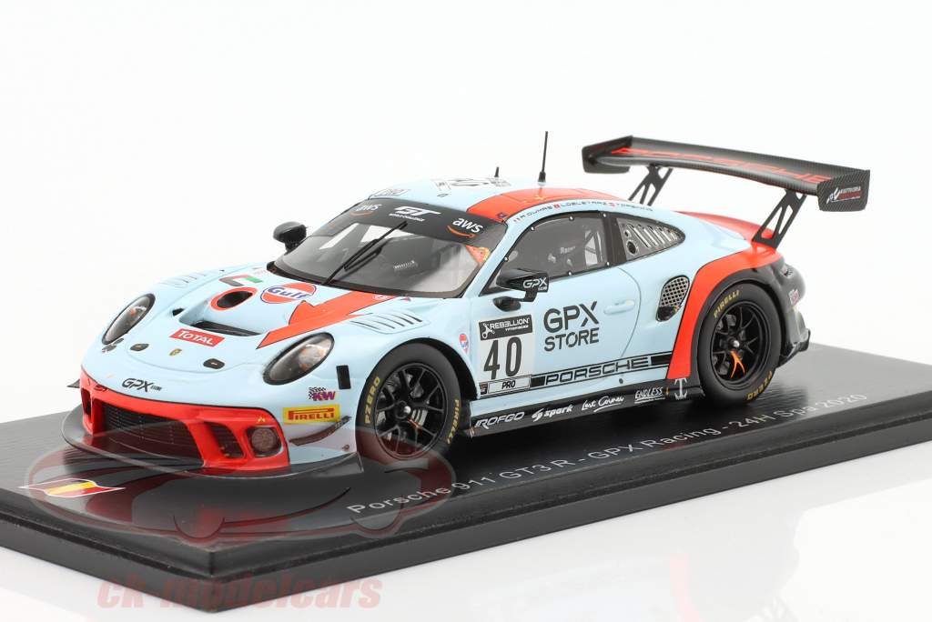 Porsche 911 GT3 R #40 24h Spa 2020 Delétraz, Dumas, Preining 1:43 Spark