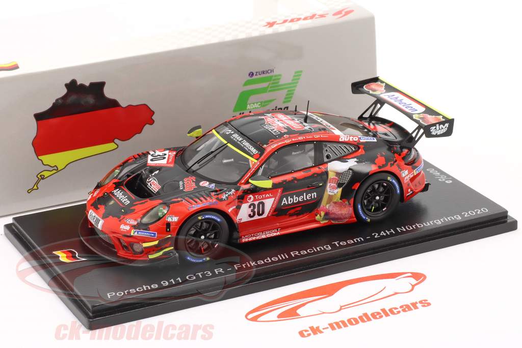 Porsche 911 GT3 R #30 24h Nürburgring 2020 Frikadelli Racing Team 1:43 Spark