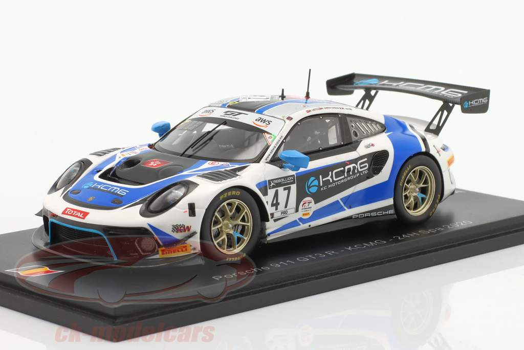 Porsche 911 GT3 R #47 24h Spa 2020 Christensen, Estre, Lietz 1:43 Spark