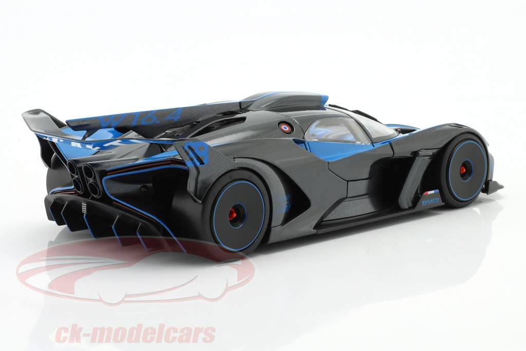 Bugatti Bolide W16.4 year 2020 blue / carbon 1:18 Bburago