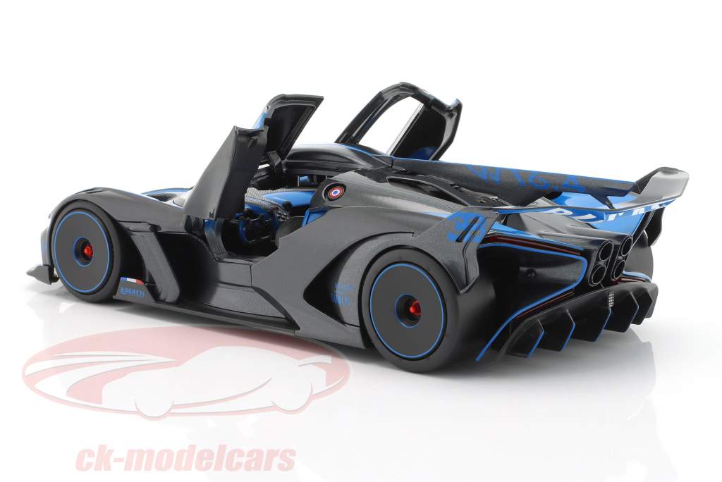 Bugatti Bolide W16.4 year 2020 blue / carbon 1:18 Bburago