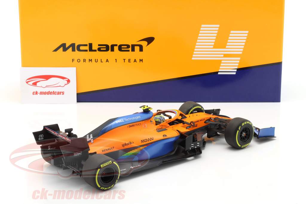 Lando Norris McLaren MCL35 #4 3ro Austria GP fórmula 1 2020 1:18 Minichamps