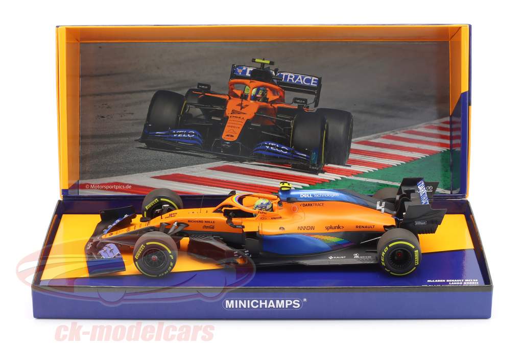 Lando Norris McLaren MCL35 #4 3ro Austria GP fórmula 1 2020 1:18 Minichamps