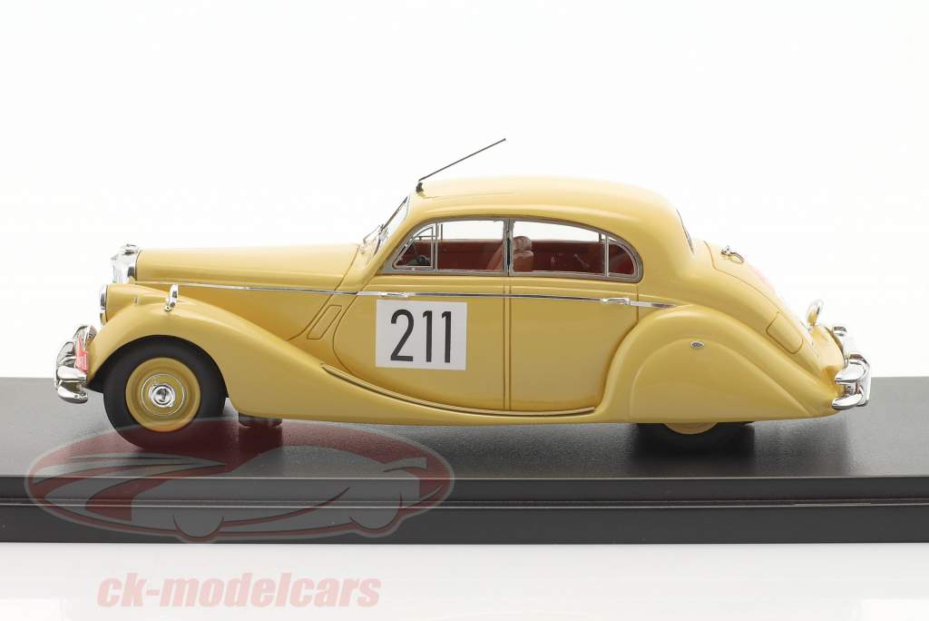 Jaguar Mk V #211 3rd Rallye Monte Carlo 1951 Vard, Jolley 1:43 matrix