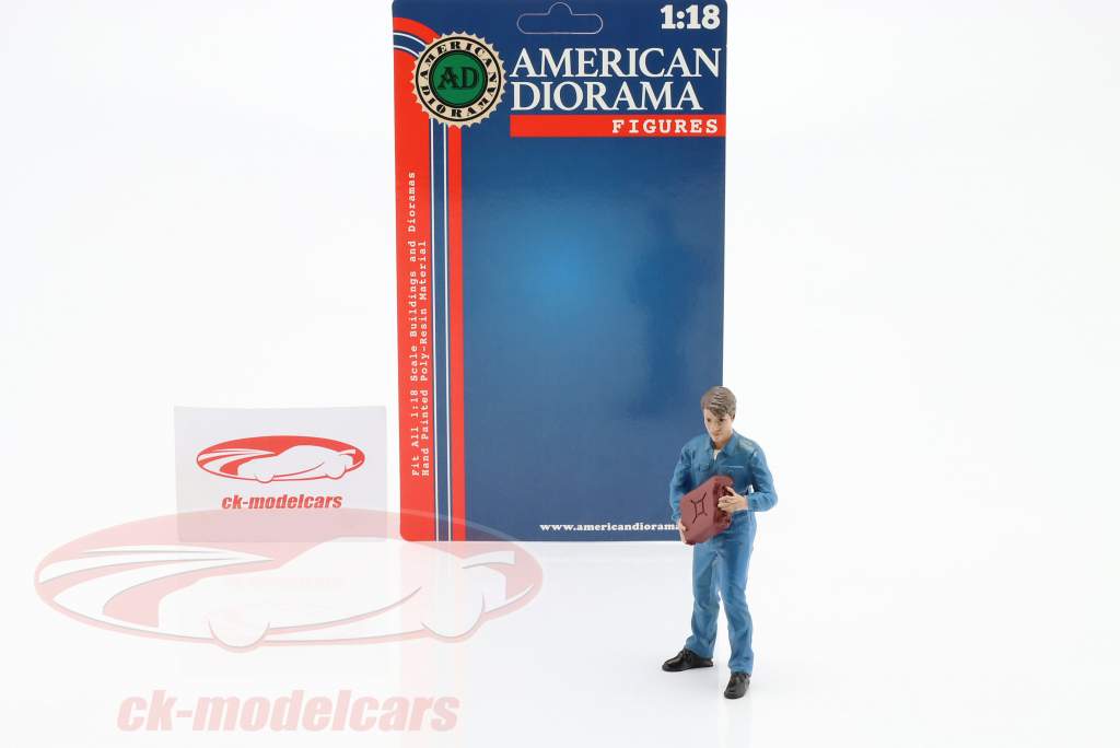 Mekaniker Dan Figur 1:18 Amerikansk Diorama