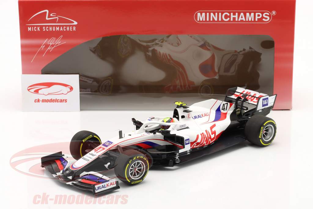 Mick Schumacher Haas VF-21 #47 Bahrain GP Formel 1 2021 1:18 Minichamps